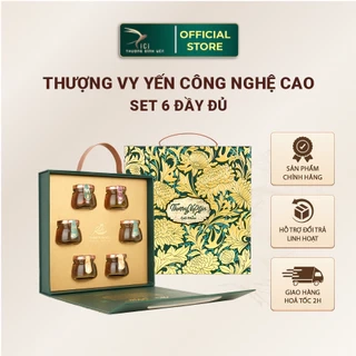 Set Quà 6 Hũ Yến Sào Chưng Công Nghệ Cao Hũ 50G CiCi Thượng Đỉnh Yến Nguyên Chất Yến Sào Khánh Hòa Cao Cấp