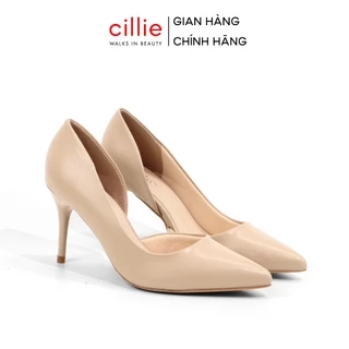 Giày cao gót nữ mũi nhọn khoét eo thời trang công sở đi tiệc cao cấp Cillie 1150