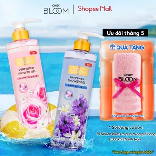 Combo Sữa tắm nước hoa Cindy Bloom Aroma Flower + Fresh Ocean 640g