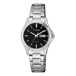 Đồng Hồ Nữ Citizen Dây Thép Không Gỉ EQ0591-56E - Mặt Đen