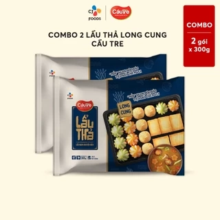 Set viên thả lẩu thập cẩm Long Cung Cầu Tre 300g (cá viên phô mai, đậu hũ hải sản, chả cá rau củ)