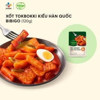 Xốt nấu Tokbokki Bánh Gạo Hàn Quốc Bibigo vị cay ngọt 120g - Nhập khẩu từ Hàn Quốc