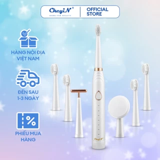 CkeyiN Bàn chải đánh răng điện làm trắng 3 trong 1 với công nghệ sóng siêu âm KQ135
