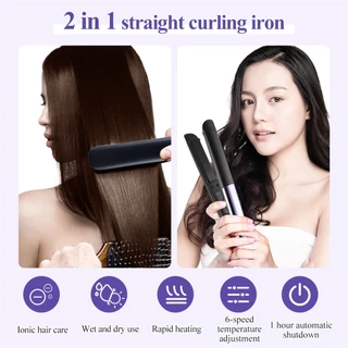 Máy duỗi và tạo kiểu tóc CkeyiN 2 trong 1 dùng ion hồng ngoại HF025