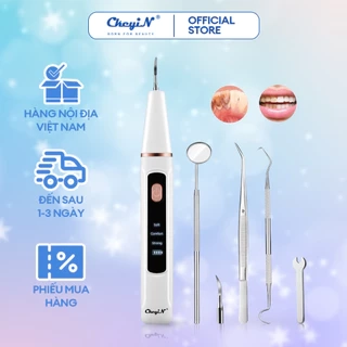 Máy lấy cao răng CKEYIN KQ158W loại bỏ vi khuẩn/vết ố/làm sạch răng nướu kèm 2 đầu làm sạch thay thế tại nhà