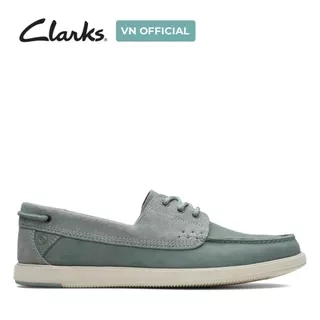 Giày Thuyền Da Nubuck Nam Clarks - Bratton Boat