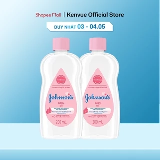 Combo 2 Chai Dầu Mát Xa Johnson's Baby Oil 200ml