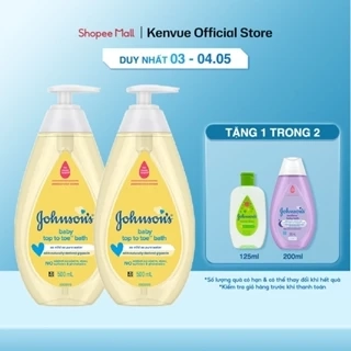 Combo 2 Chai Sữa tắm gội toàn thân Johnson's TOP TO TOE - Dung Tích 500mlx2 - 540022531