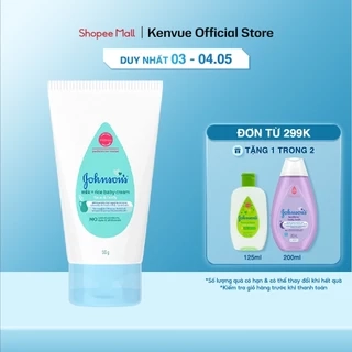 Kem dưỡng da chứa sữa & gạo Johnson's Baby cream 50g