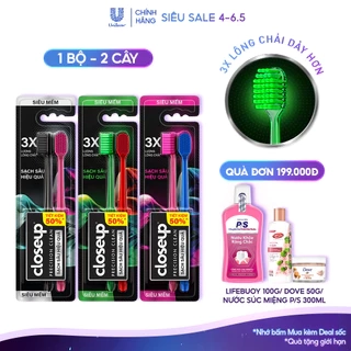 Bộ 2 Cây Bàn chải Closeup Precision Clean siêu mềm