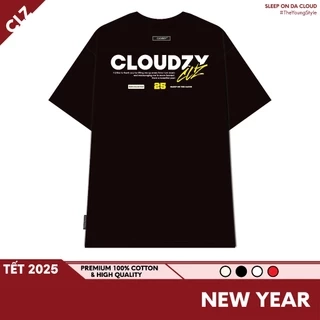Áo thun local brand nữ nam unisex basic tay lỡ thun form rộng 100% cotton oversize Cloudzy NEW YEAR