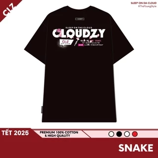 Áo thun nữ nam basic unisex tay lỡ thun cotton form rộng local brand Cloudzy cổ tròn SNAKE