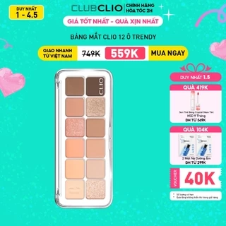 Bảng Màu Mắt 12ô Clio Pro Eye Palette Air 7g