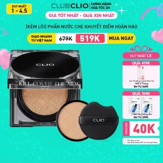 Phấn Nước Che Khuyết Điểm Clio Kill Cover The New Founwear Cushion SPF50+ 15Gx2