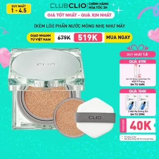 Phấn Nước Clio Kiềm Dầu, Lâu Trôi Kill Cover Skin Fixer Cushion 15g (tặng kèm lõi)