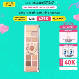 (Ver. Cherry) Bảng Phấn Mắt & Má Hồng Peripera All Take Mood Like Palette 8g