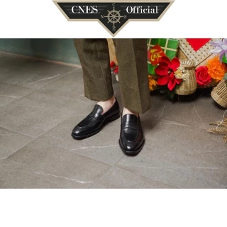 Giày Lười Nam Cao Cấp Gồm Hai Màu Chất Liệu Da Bê Nhập Khẩu Thương Hiệu CNES (CNS 3024)