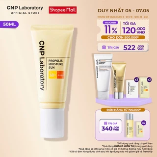 Kem chống nắng keo ong cấp ẩm cho da hỗn hợp thiên khô CNP Propolis Moisture Sun 50ml
