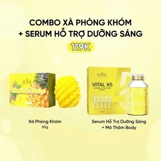 Combo Serum Vital X5 Multi White 20ml và Kem Body 150g LEPEAU - Hỗ Trợ Giảm Thâm, Kích Trắng Và Làm Đều Màu Da