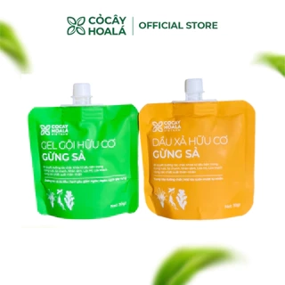 Dầu Gội Xả Thảo Dược Gừng Sả 30g Ngăn Tóc Bết Dầu Cỏ Cây Hoa Lá