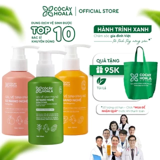 Dung Dịch Vệ Sinh Cỏ Cây Hoa Lá Gel x2 Nano Nghệ Làm Sạch Ngừa Vi Khuẩn 150ml Cho Mẹ Bầu
