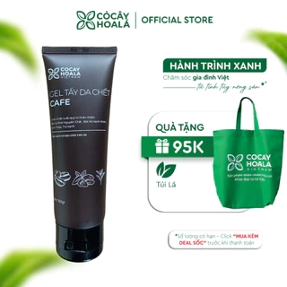 Gel Tẩy Da Chết Cà Phê Cỏ Cây Hoa Lá 100g Làm Sạch Tế Bào Chết Trên Da