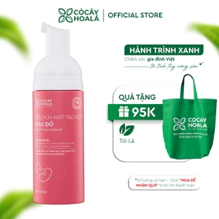 Sữa Rửa Mặt Tạo Bọt Đậu Đỏ Cỏ Cây Hoa Lá 150g Giúp Làm Sạch Dịu Nhẹ, Mềm Mại, Sáng Mịn