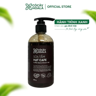 Sữa Tắm Hạt Cà Phê Cỏ Cây Hoa Lá 300g - Làm Sạch Sâu, Tẩy Tế Bào Chết