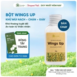 Bột Khử Mùi Wings Up Khử Mùi Hôi Chân Hôi Nách Giày Giảm Tiết Mồ Hôi Hôi Cỏ Mềm 25g