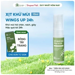 Xịt Khử Mùi Wings Up 24h Khử Mùi Hôi Nách Hôi Chân Giảm Tiết Mồ Hôi Và Ngăn Ngừa Vi Khuẩn Gây Mùi Cỏ Mềm 10ml