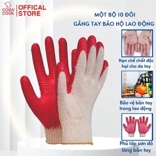 ComBo10 Găng Tay Vải Bảo Hộ Lao Động Thương Hiệu BEIGL Hàn Quốc