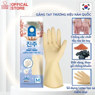 Găng Tay Cao Su Tay Lửng Ngọc Trai Size L Thương Hiệu BEIGL