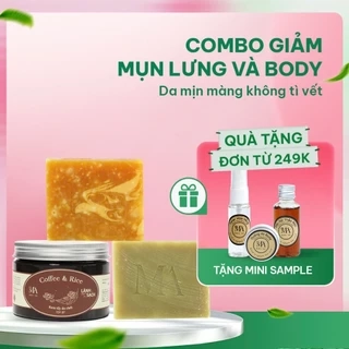 Combo Giảm Mụn Lưng, Mụn Body Mộc An 2 Sản Phẩm Chiết Xuất Tự Nhiên, An Toàn Và Hiệu Quả