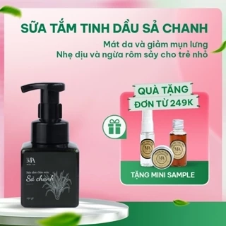 Sữa Tắm Thảo Mộc Tinh Dầu Sả Chanh Mộc An Chiết Xuất Tự Nhiên, Giảm Mụn Ngừa Rôm Sảy 250g