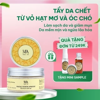 Tẩy Da Chết Mặt Mộc An Vỏ Hạt Mơ Và Óc Chó Facial Scrub Apricot - Giúp Làn Da Sáng Mịn 100g
