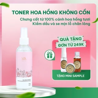 Toner Mộc An Hoa Hồng Hydrosol Cân Bằng Da, Giúp Kiềm Dầu, Giảm Mụn, Se Mịn Chân Lông 100ml
