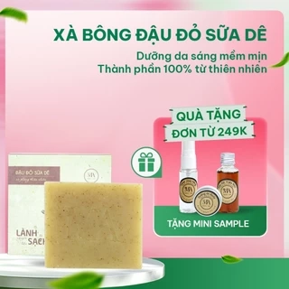 Xà Bông Thiên Nhiên Mộc An Đậu Đỏ Sữa Dê Chăm Sóc Face & Body- Dưỡng Da Mềm Mịn, Trắng Sáng 100g