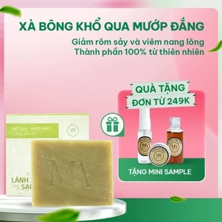 Xà Bông Thiên Nhiên Mộc An Khổ Qua Chăm Sóc Face & Body- Giảm Mụn, Rôm Sảy Handmade 100g