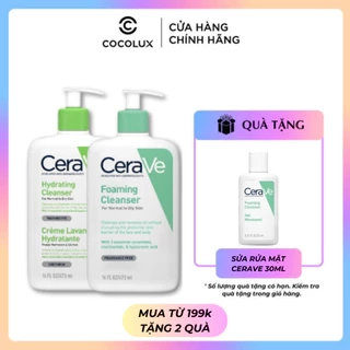 Sữa rửa mặt Cerave Foaming Cleanser, CeraVe Hydrating Cleanser, SA Cleanser cho mọi loại da 88ml, 236ml, 473ml