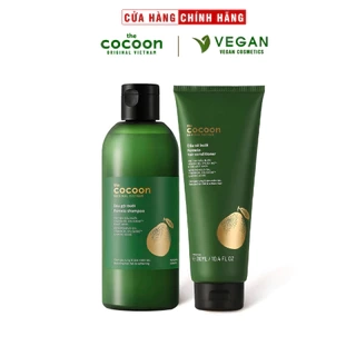Bộ dầu gội bưởi Pomelo Cocoon 310ml + Dầu xả bưởi TUÝT Pomelo Cocoon 310ml thuần chay