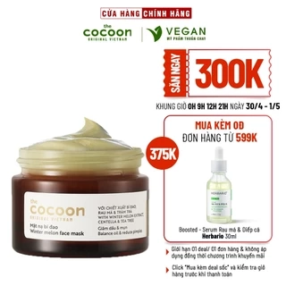 Mặt nạ bí đao the cocoon 30ml da dầu và mụn ẩn