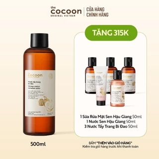 Bigsize - Nước tẩy trang bí đao Cocoon tẩy sạch makeup & giảm dầu 500ml