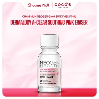 Chấm Mụn Neogen A-clear Soothing Pink Eraser 15ml Xẹp Mụn Giảm Xưng Đỏ Không Gây Kích Ứng 15ml