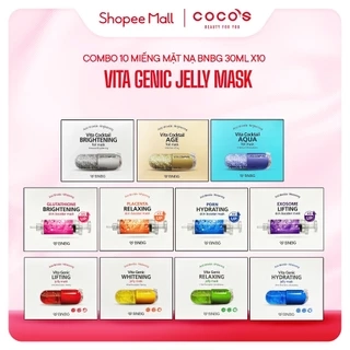 Combo 10 Mặt nạ giấy BNBG Vita Genic Jelly Mask (30ml x10)