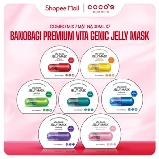 Combo MIX 7 Mặt Nạ Bổ Sung Vitamin thần thánh Victa Genic BANOBAGI (30ml x 7)