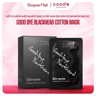 Mặt Nạ Mũi Đẩy Mụn Đầu Đen Sợi Bã Nhờn Ciracle Good bye Blackhead Cotton Mask (5ml x 20 miếng)