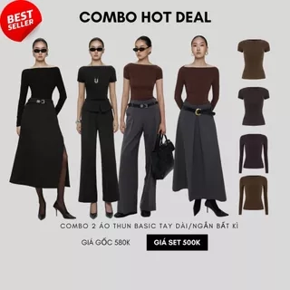 COCO SIN - Áo Thun Trẹt Vai Basic
