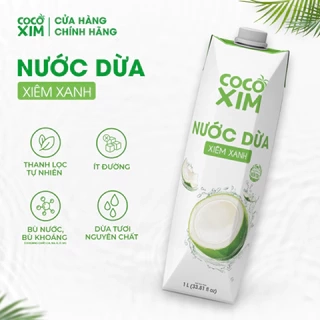 _Nước dừa đóng hộp Cocoxim Xanh dung tích 1000ml/Hộp