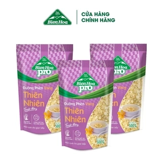Combo 3 Túi Đường Phèn Vàng Thiên Nhiên 500g/túi
