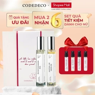 02 chai tinh dầu nước hoa CODEDECO 10ml dạng xịt + 4 vial 2.5ml mùi ngẫu nhiên